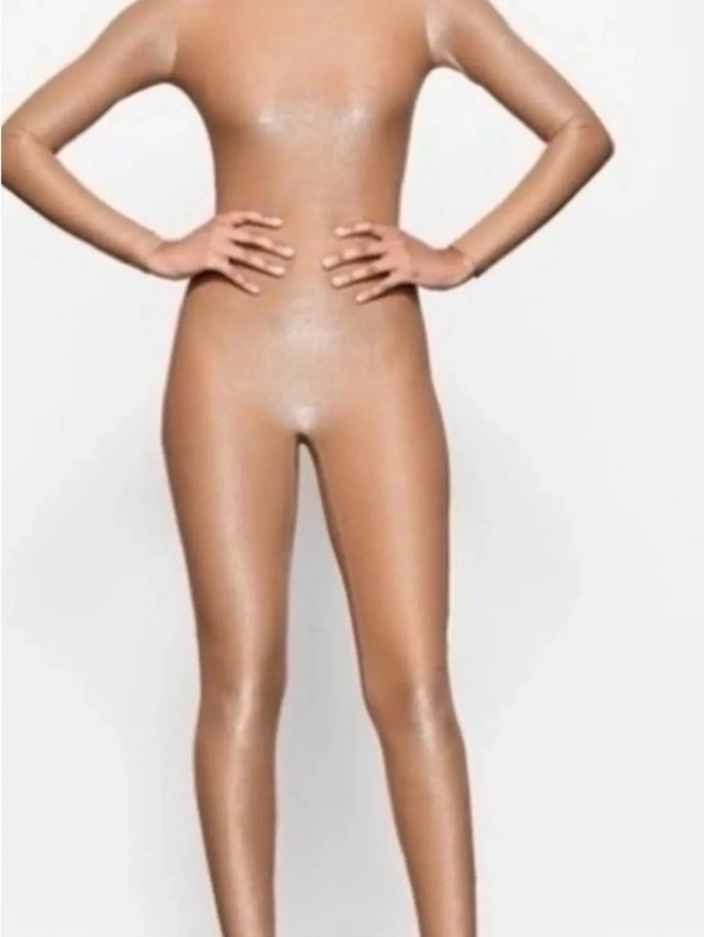 Skims one piece jumpsuit shimmer bodysuit catsuit